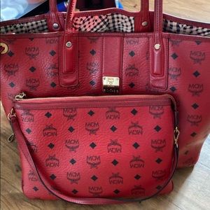 Mcm red bag